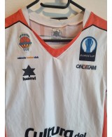 Camiseta Valencia Basket Blanca 2015/16 Eurocup Luanvi