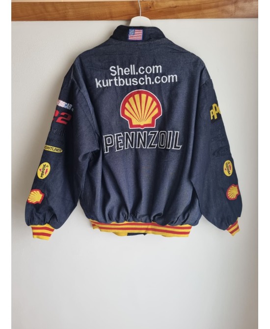 Chaqueta NASCAR Pennzoil Shell Kurt Busch Chase Authentics Vintage