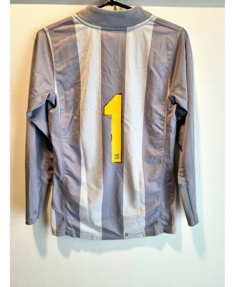Camiseta Oficial de portero Match Worn Nike FC Barcelona de la temporada 2007-2008