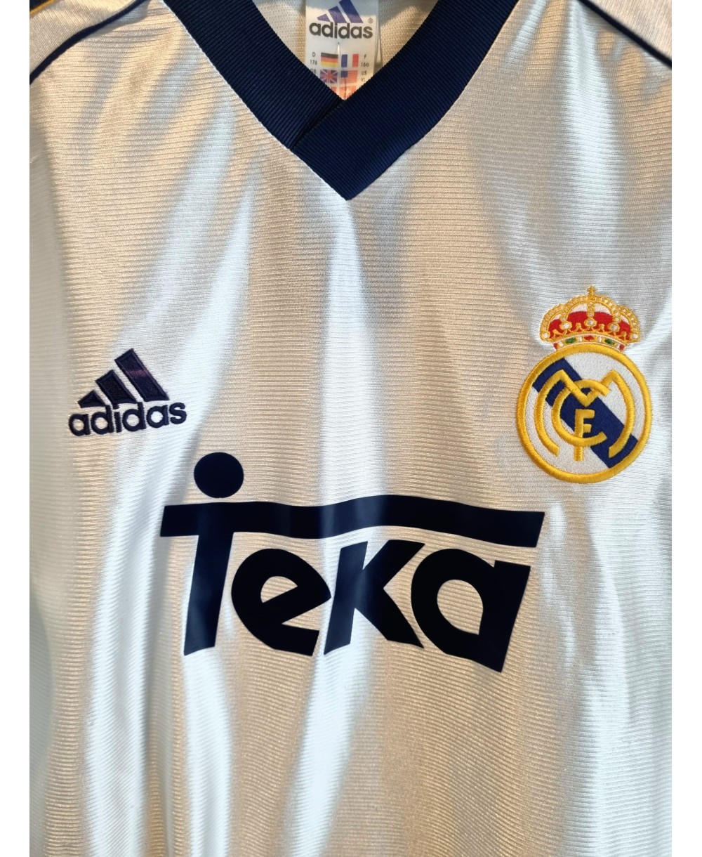 Camiseta Oficial local Adidas del Real Madrid de las temporadas 1998-1999 y 1999-2000