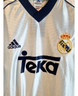 Camiseta Oficial local Adidas del Real Madrid de las temporadas 1998-1999 y 1999-2000
