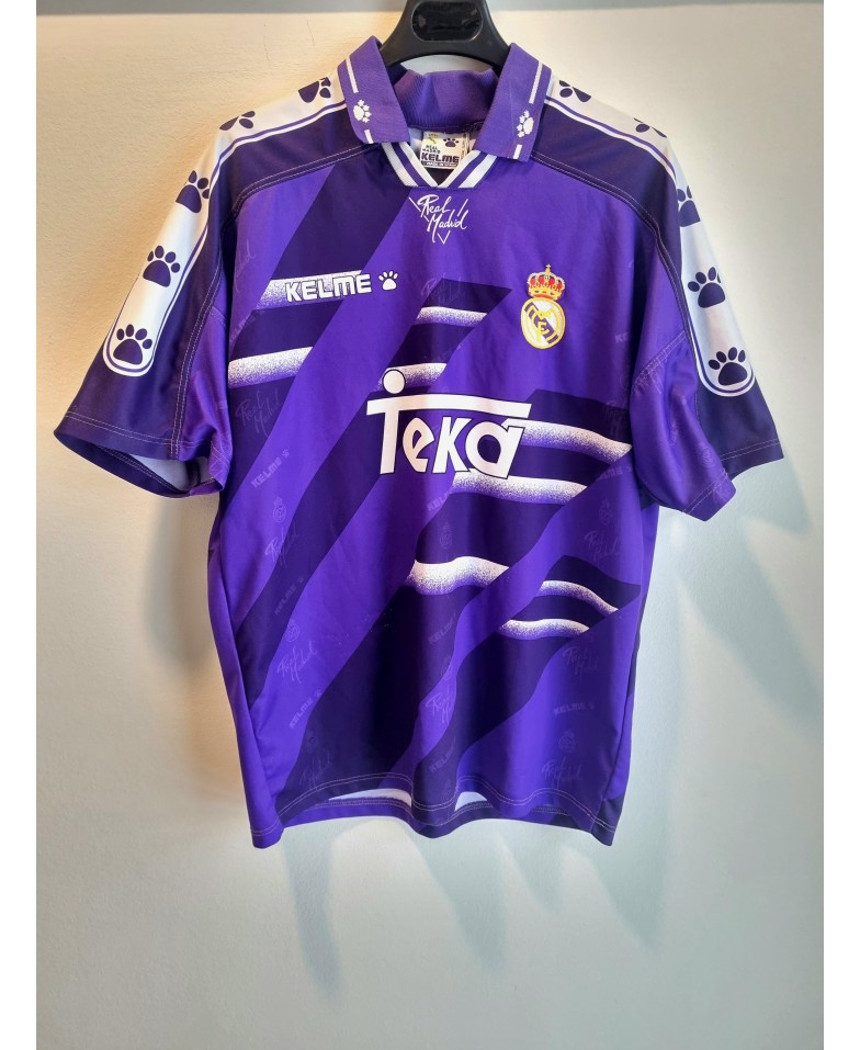 Camiseta Oficial Kelme segunda equipación del Real Madrid de las temporadas 1994-1996