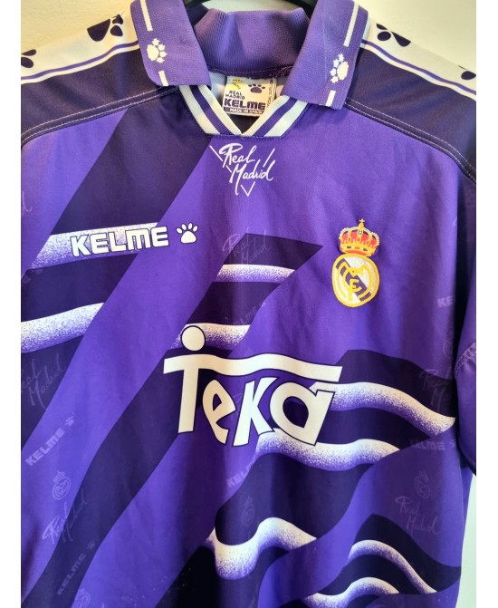 Camiseta Oficial Kelme segunda equipación del Real Madrid de las temporadas 1994-1996