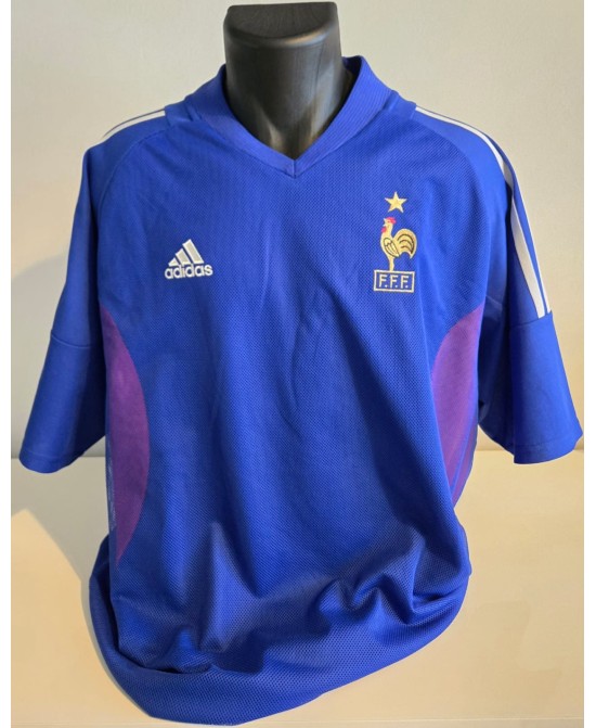 Camiseta Oficial Adidas de Fútbol de la Selección Nacional de  Francia de las temporadas 2002-2004