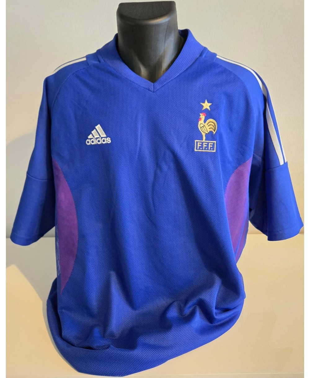 Camiseta Oficial Adidas de Fútbol de la Selección Nacional de  Francia de las temporadas 2002-2004