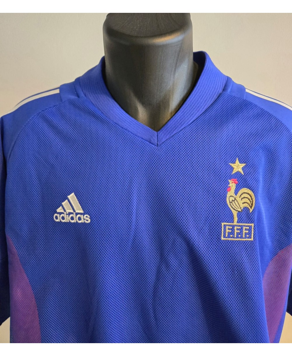 Camiseta Oficial Adidas de Fútbol de la Selección Nacional de  Francia de las temporadas 2002-2004