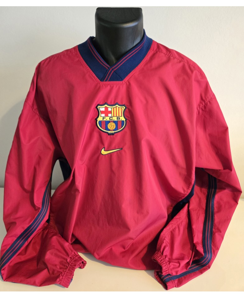 Chaqueta Cortavientos Nike de Fútbol del FC Barcelona de las temporadas 1998-2000
