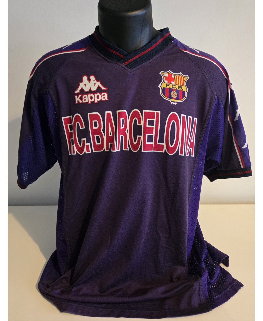 Camiseta Oficial  de entrenamiento Kappa FC Barcelona de la temporada 1997-1998
