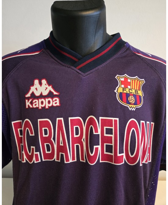 Camiseta Oficial  de entrenamiento Kappa FC Barcelona de la temporada 1997-1998