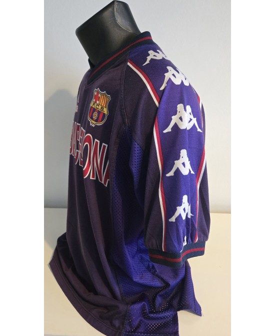Camiseta Oficial  de entrenamiento Kappa FC Barcelona de la temporada 1997-1998