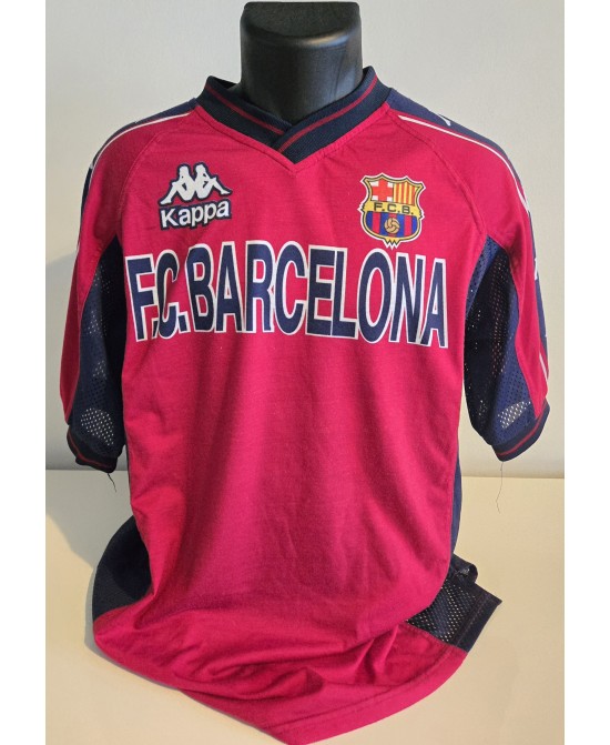 Camiseta Oficial  de entrenamiento Kappa FC Barcelona de la temporada 1997-1998