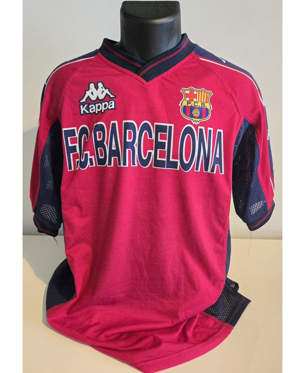Camiseta Oficial  de entrenamiento Kappa FC Barcelona de la temporada 1997-1998