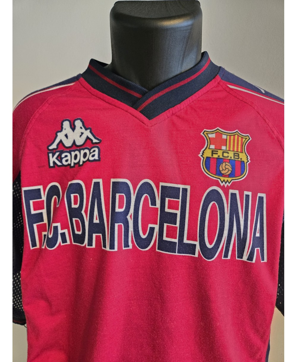 Camiseta Oficial  de entrenamiento Kappa FC Barcelona de la temporada 1997-1998