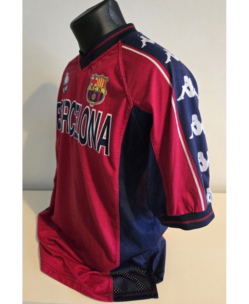 Camiseta Oficial  de entrenamiento Kappa FC Barcelona de la temporada 1997-1998