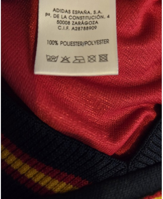 Camiseta Oficial de la selección española de fútbol del Mundial de Francia 1998