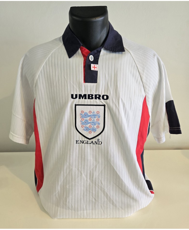 Camiseta Oficial Umbro de la Selección de Inglaterra período 1997-1999